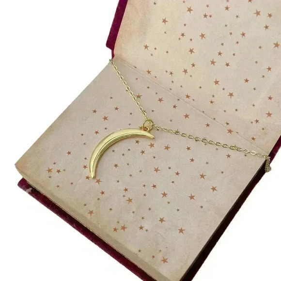 Crescent moon necklace made with love - Picture 6 of 12